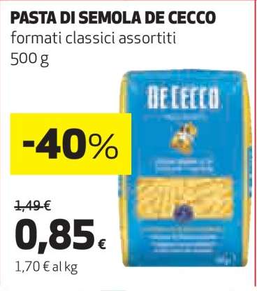 Pasta di Semola De Cecco