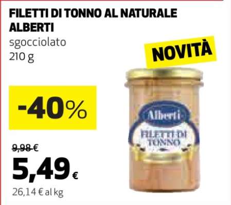 FILETTI DI TONNO AL NATURALE ALBERTI