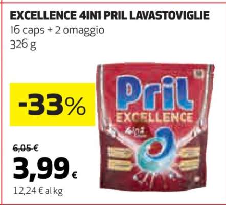 EXCELLENCE 4IN1 PRIL LAVASTOVIGLIE