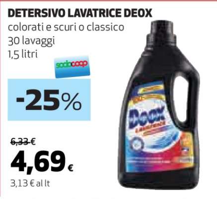 DETERSIVO LAVATRICE DEOX