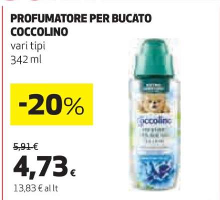 PROFUMATORE PER BUCATO COCCOLINO