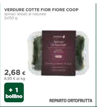 VERDURE COTTE FIOR FIORE COOP