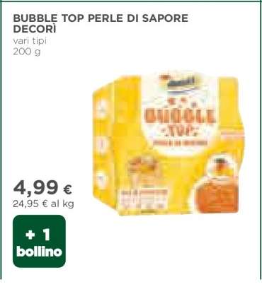 BUBBLE TOP PERLE DI SAPORE DECORÌ