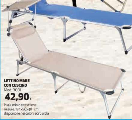LETTINO MARE CON CUSCINO