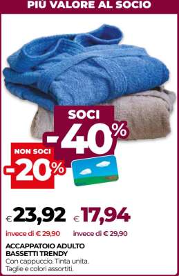 ACCAPPATOIO ADULTO BASSETTI TRENDY