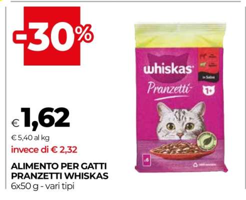 Alimento per gatti Pranzetti Whiskas