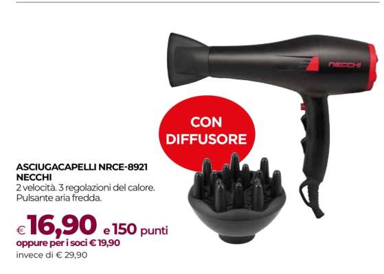 ASCIUGACAPELLI NRCE-8921 NECCHI