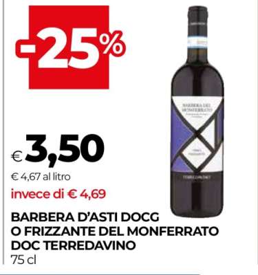BARBERA D’ASTI DOCG O FRIZZANTE DEL MONFERRATO DOC TERREDAVINO