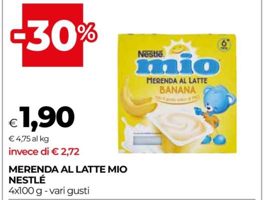 Merenda al Latte Mio Nestlè