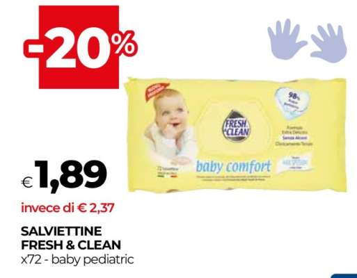SALVIETTINE FRESH & CLEAN