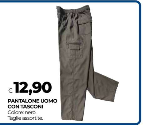 PANTALONE UOMO CON TASCONI