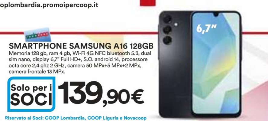 SMARTPHONE SAMSUNG A16 128GB