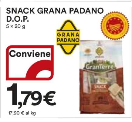 SNACK GRANA PADANO D.O.P.