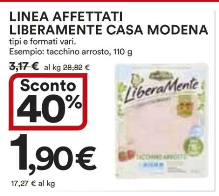 LINEA AFFETTATI LIBERAMENTE CASA MODENA