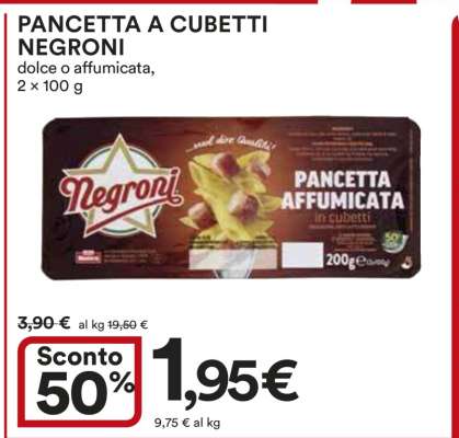 Pancetta a Cubetti Negroni