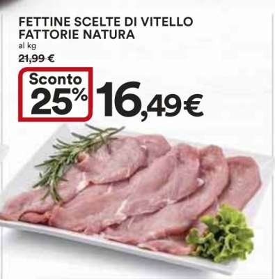 Fettine Scelte di Vitello Fattorie Natura