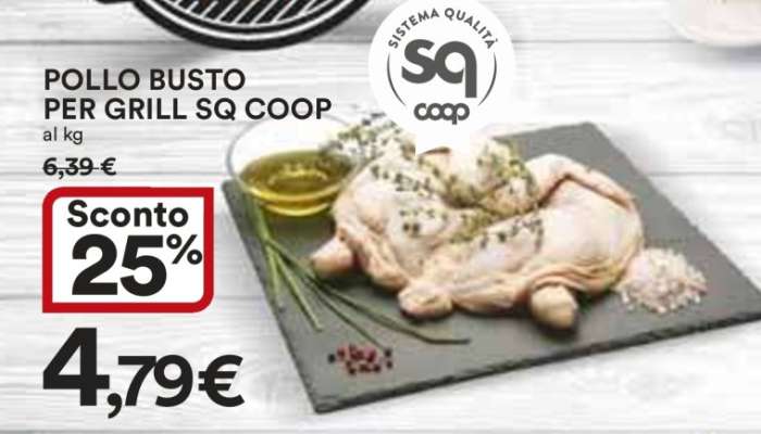 POLLO BUSTO PER GRILL SQ COOP