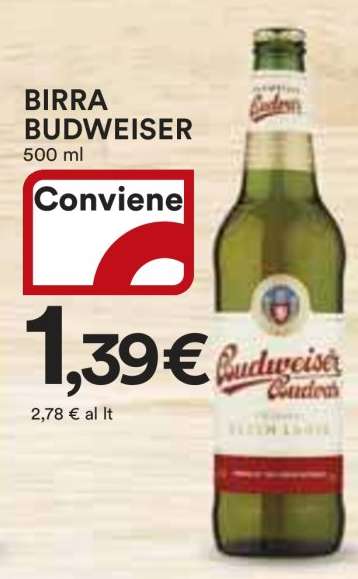 BIRRA BUDWEISER