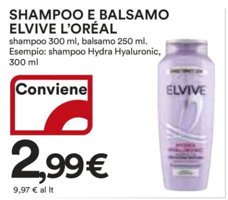 SHAMPOO E BALSAMO ELVIVE L'ORÉAL
