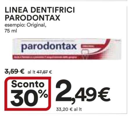 LINEA DENTIFRICI PARODONTAX