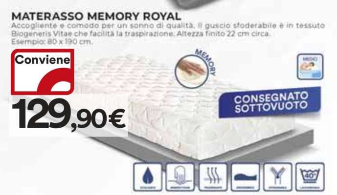MATERASSO MEMORY ROYAL