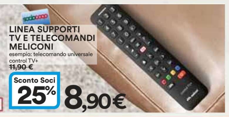 LINEA SUPPORTI TV E TELECOMANDI MELICONI