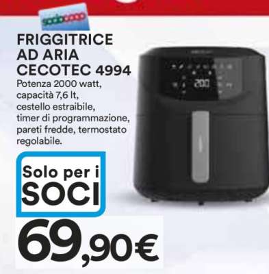 FRIGGITRICE AD ARIA CECOTEC 4994