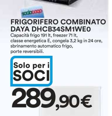 FRIGORIFERO COMBINATO DAYA DHCB34SM1WE0