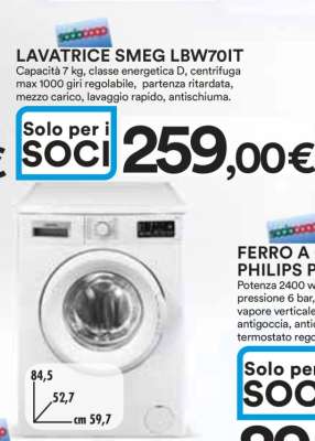LAVATRICE SMEG LBW70IT