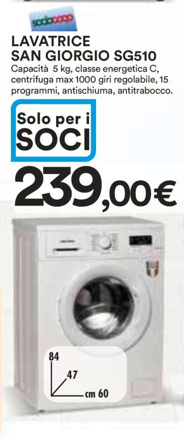LAVATRICE SAN GIORGIO SG510