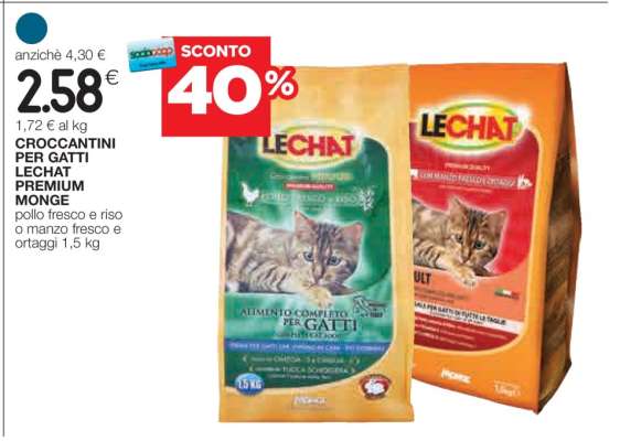 CROCCANTINI PER GATTI LECHAT PREMIUM MONGE