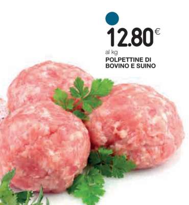 POLPETTINE DI BOVINO E SUINO