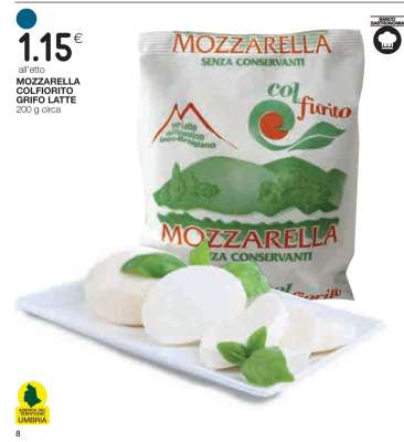 MOZZARELLA COLFIORITO GRIFO LATTE