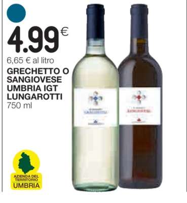 GRECHETTO O SANGIOVESE UMBRIA IGT LUNGAROTTI