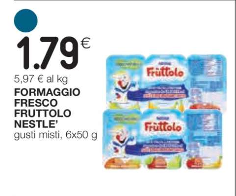 FORMAGGIO FRESCO FRUTTOLO NESTLE'