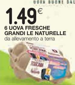 6 UOVA FRESCHE GRANDI LE NATURELLE