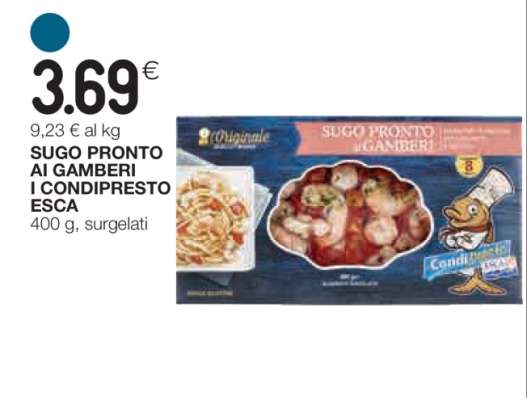 SUGO PRONTO AI GAMBERI I CONDIPRESTO ESCA