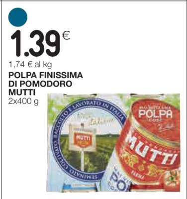 POLPA FINISSIMA DI POMODORO MUTTI