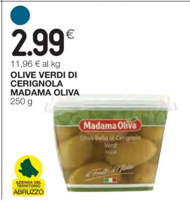 OLIVE VERDI DI CERIGNOLA MADAMA OLIVA