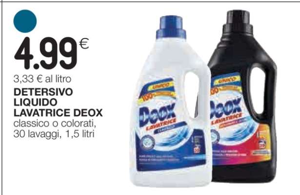DETERSIVO LIQUIDO LAVATRICE DEOX