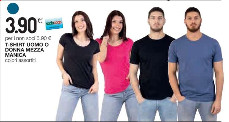 T-SHIRT UOMO O DONNA MEZZA MANICA