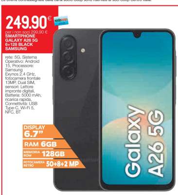 SMARTPHONE GALAXY A26 5G 6-128 BLACK