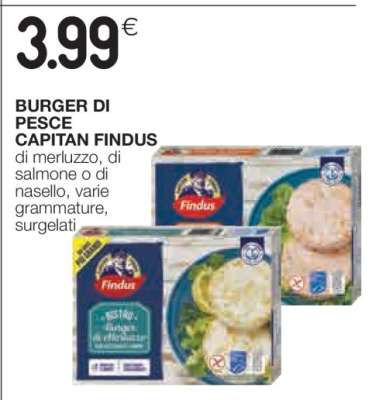 BURGER DI PESCE CAPITAN FINDUS