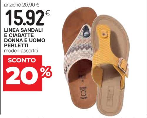 LINEA SANDALI E CIABATTE DONNA E UOMO PERLETTI