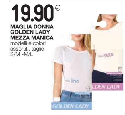MAGLIA DONNA GOLDEN LADY MEZZA MANICA
