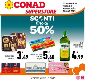 Volantino Conad Superstore - 23/5/2025 - 4/6/2025.