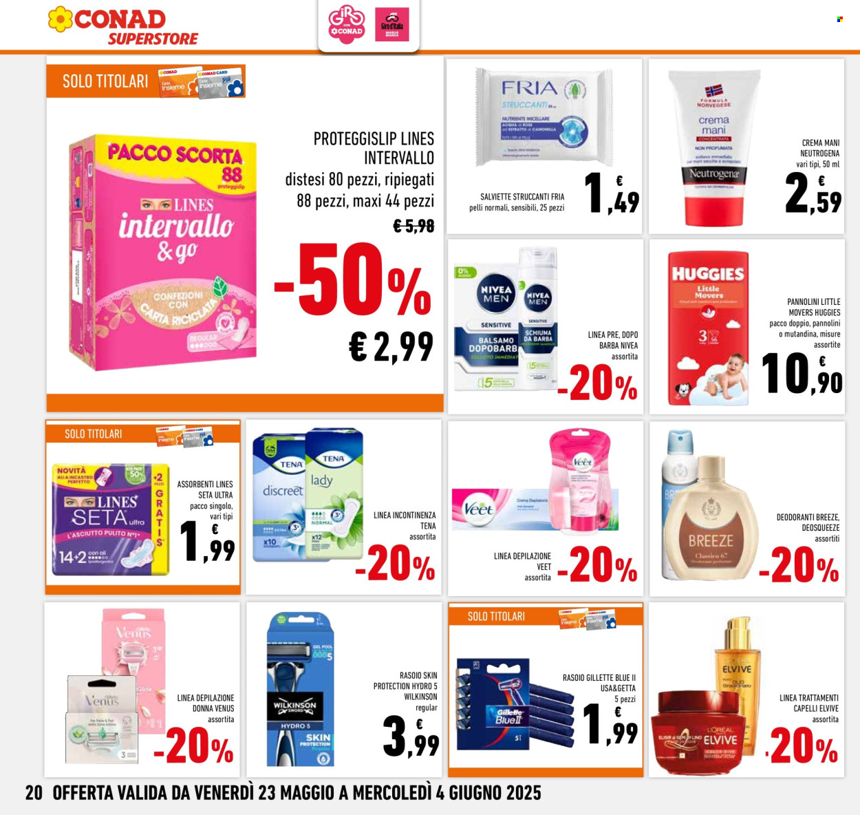 Volantino Conad Superstore - 23/5/2025 - 4/6/2025. Pagina 1
