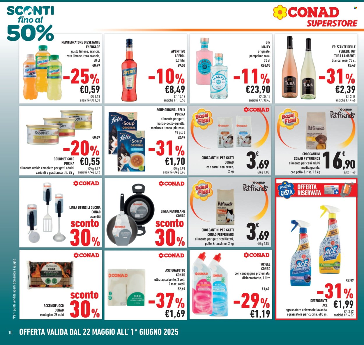 Volantino Conad Superstore - 22/5/2025 - 1/6/2025. Pagina 1