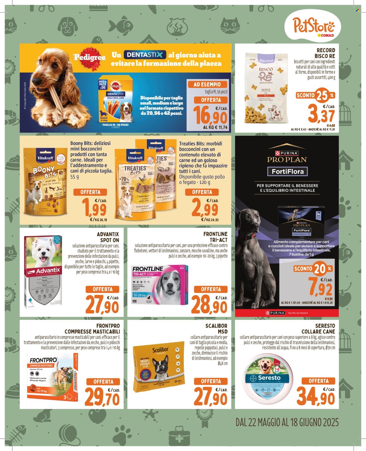 Volantino Pet Store Conad - 22/5/2025 - 18/6/2025. Pagina 1