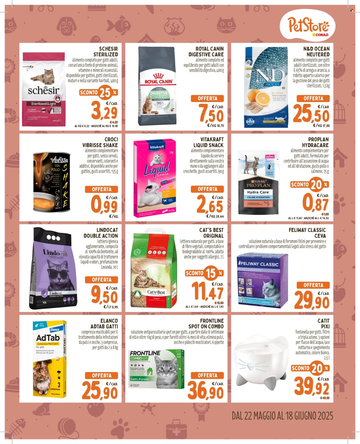 Volantino Pet Store Conad - 22/5/2025 - 18/6/2025. Pagina 1